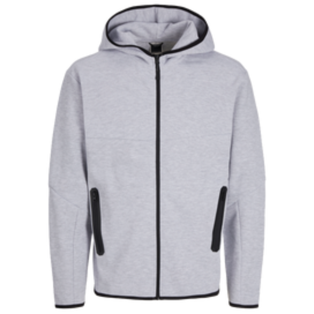 J&J Svetlo Sivi Muški Duks JCOFUSION SWEAT ZIP HOOD